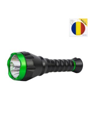 PNI Adventure F750 ficklampa i aluminium med grönt ljus och självhäftande flagga