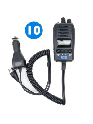Låda med 10 st bärbara TTi CB-radiostationer