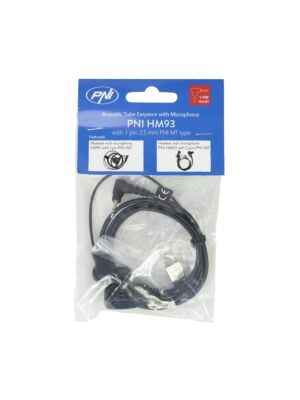 Headset med mikrofon och akustiskt rör