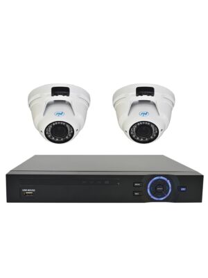 PNI House Video Surveillance Kit - NVR 16CH 1080P och 2 kameror IP2DOME 1080P varifocal