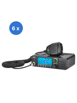 6-delade CB PNI Escort HP 40 Multistandard Radio Station Box, 4W, AM, FM, 12-24V, ASQ, RF Gain