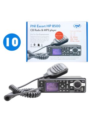 Låda med 10 st CB-radiostationer och MP3-spelare PNI