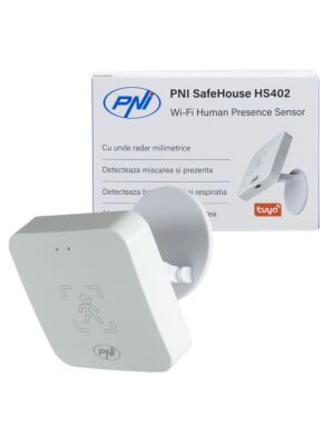PNI SafeHouse HS402 Wi-Fi närvarosensor, med millimeter radarvågor, 10 m räckvidd, detekterar rörelse och närvaro