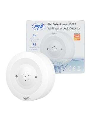 PNI SafeHouse HS527 översvämningssensordetektor med Wi-Fi, med 80dB ljudlarm, inbyggd högtalare, för översvämning och