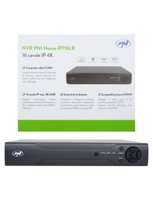 PNR House IP716LR NVR, 16 kanals IP 4K, H.265