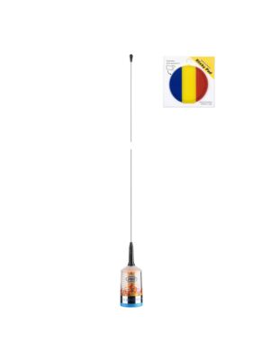 CB-antennpaket PNI TRUCKER 9000 PL med LED, längd 140 cm, 26-28MHz, 1000W med självhäftande flagga inkluderad
