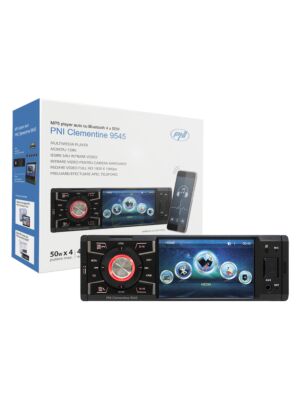 MP5 auto-spelare PNI Clementine 9545 1DIN 4-tums skärm, 50Wx4, Bluetooth, FM-radio, SD och USB, 2 RCA-video IN / OUT