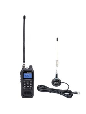 PNI Escort HP 92 Multi Standard 4W, 12-24V AM-FM Bärbart CB-radiostationspaket med PNI ML29 CB-antenn med magnet