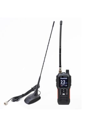 PNI Escort HP 102 Multi Standard portabel CB-radiostation, 4W, 12V-24V, AM-FM med PNI Extra 48 CB-antenn med magnet