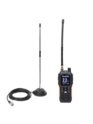PNI Escort HP 102 Multi Standard Portabel CB-radiostationspaket, 4W, 12V-24V, AM-FM med PNI Extra 40 CB-antenn med magneter