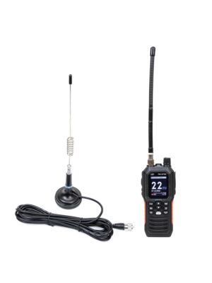 PNI Escort HP 102 Multistandard portabel CB-radiostationspaket, 4W, 12V-24V, AM-FM med PNI ML29 CB-antenn med magnet