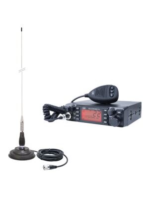 HP 9001 PRO ASQ justerbar, AM-FM, 12V, 4W + CB PNI ML100 antenn