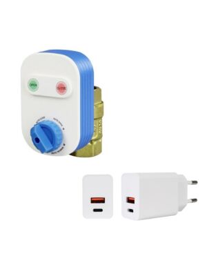 Paket Intelligent vattenventil PNI SV160 och PNI CHG300 strömförsörjning
