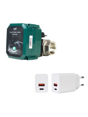 PNI SV180 Smart vattenventil & PNI CHG300 strömförsörjningspaket