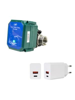 Paket Intelligent vattenventil PNI SV200 och PNI CHG300 strömförsörjning