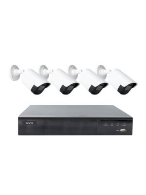 PNI House IPMAX POE22S videoövervakningskit, NVR och 4 kulkameror med 4MP