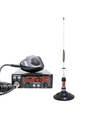 Kit Radio CB President RONALD ASC 10/12M + CB Antenn PNI ML70