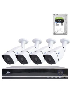AHD PNI House PTZ1300 Full HD videoövervakningspaket - NVR och 4 utomhuskameror 2MP full HD 1080P med HDD 1Tb inkl.