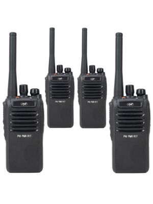 Kit med 4 PNI PMR bärbara radiostationer