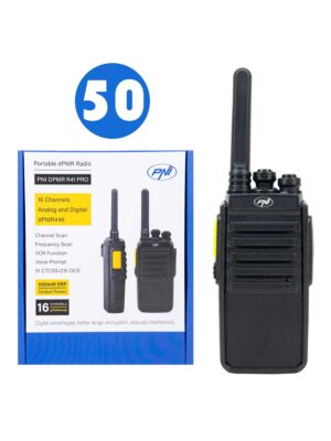 Låda med 50 st. PNI DPMR R41 bärbar radiostation
