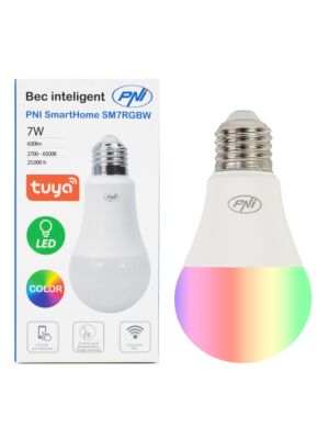 Smart glödlampa PNI SmartHome SM7RGBW LED 7W