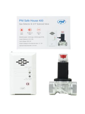 Kit PNI Safe House 400 gassensor och magnetventil 3/4 tum