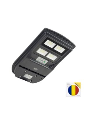 PNI SL210 100W gatubelysningslampa, med inbyggd 10W solpanel och självhäftande flagga