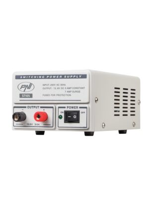 Omkopplingsspänningskälla PNI ST105, ingång 230V AC, utgång 12V DC, 5A