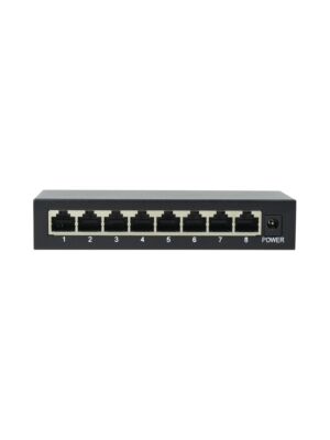 Switch PNI SW208 med 8 portar 10/100 Mbps metallhölje