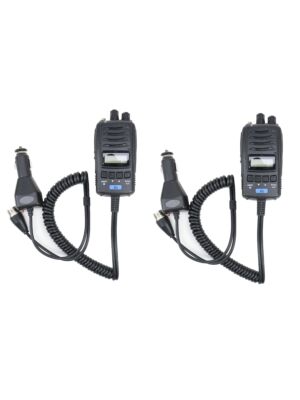 Paket 2bc Bärbar CB-radiostation TTi TCB-H100, 12V/24V nätaggregat, Roger Beep, brusreducering