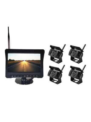 PNI TRK504 trådlös videoövervakningskit för lastbils DVR med LCD-skärm och 4 kameror