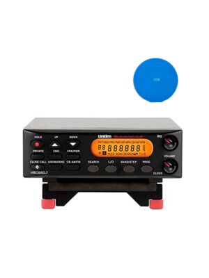 Uniden UBC355CLT stationär radioskannersats + Sticky Pad Blå present