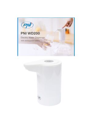 Elektrisk pump för PNI WD200 vattenflaska USB-C-laddning, 800 mAh batteri
