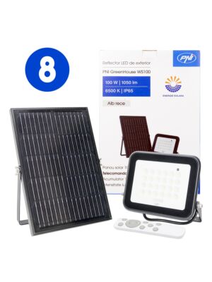 Låda med 8 st LED-reflektor PNI GreenHouse WS100